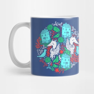 Christmas Foxes Mug